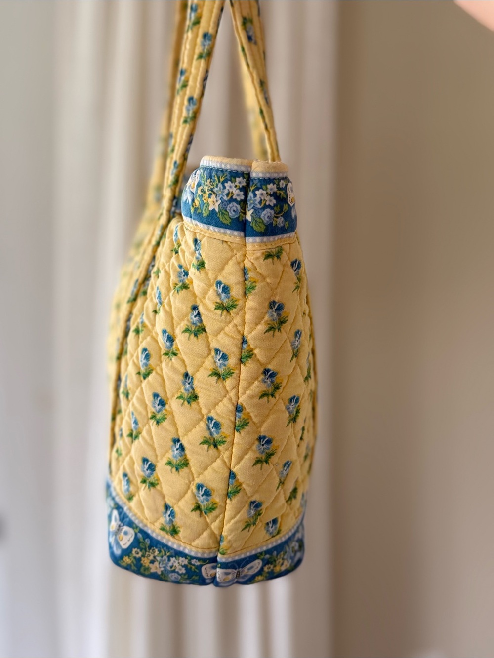Vintage Vera Bradley Katherine Original Villager Tote Quilted Cotton Retired - Picture 5 of 8